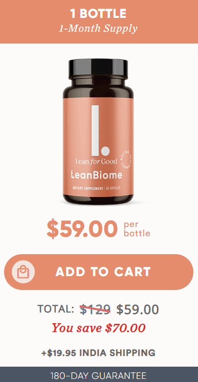 leanbiome 1 bottle